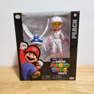 The Super Mario Bros. Movie Princess Peach w/ Shell Action Figure Jakks Nintendo